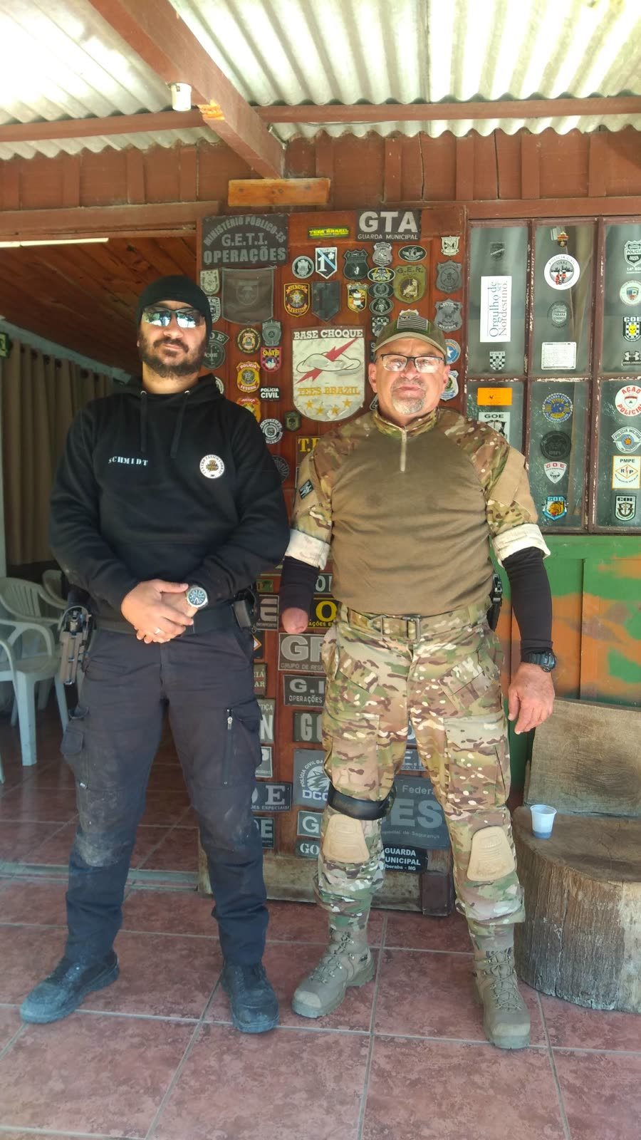 Registro de treinamento com equipe